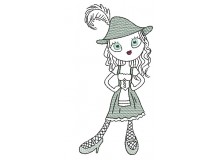 Stickdatei - Bayrisches Mädel 1